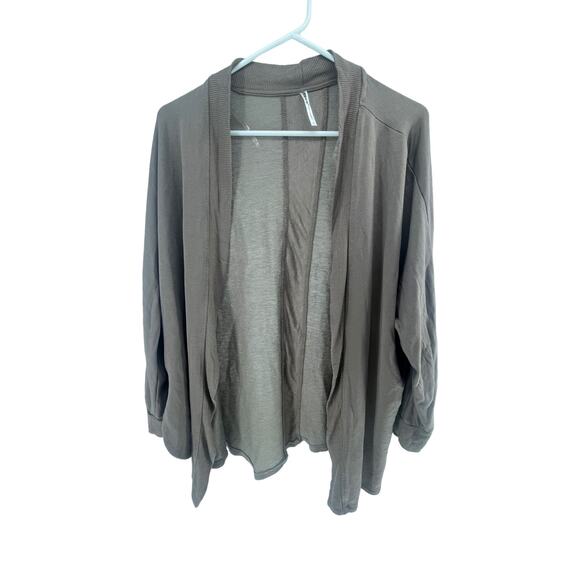 Tresics Brown Open Front Lightweight Cardigan Sweater Women's Size Large - Picture 1 of 6